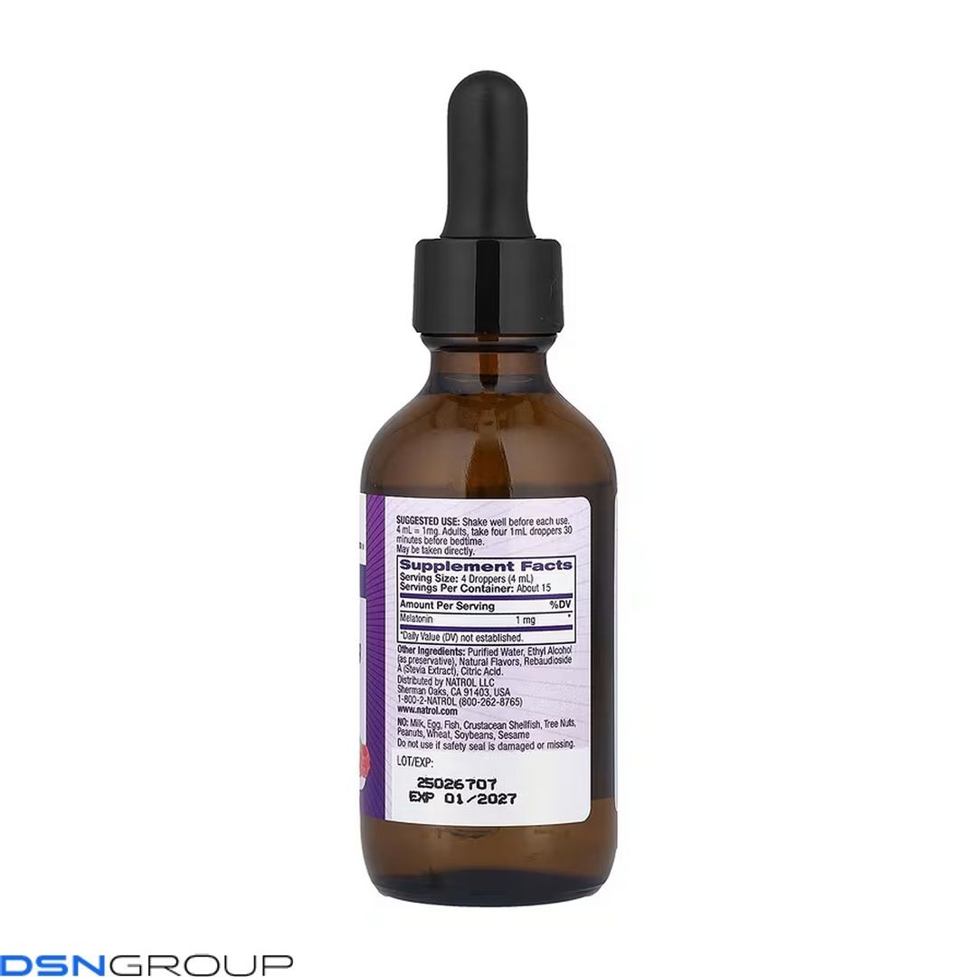 Melatonin Liquid 1mg - 60 ml (Пошкоджена банка)