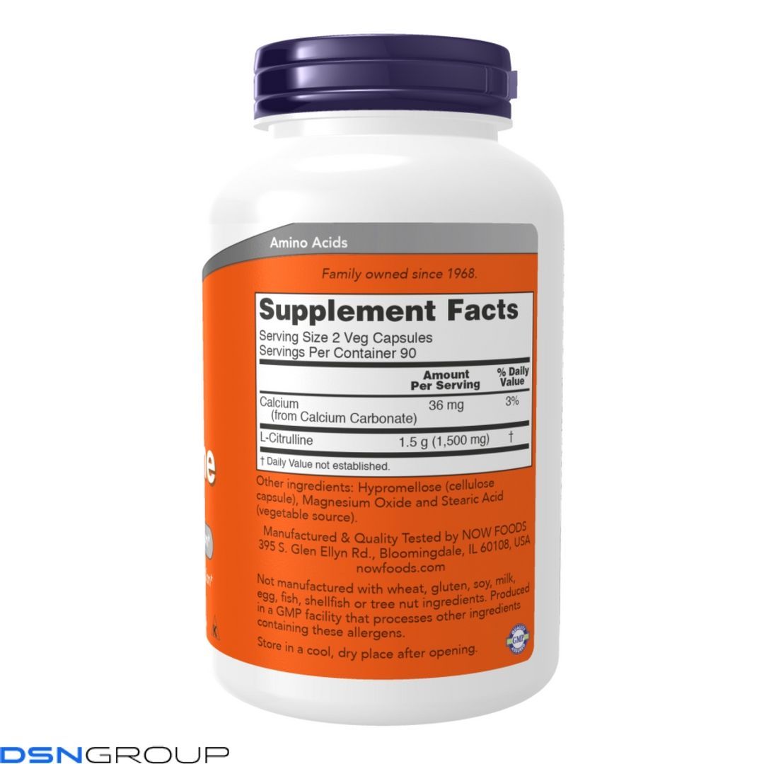 Citrulline 750mg - 90 vcaps