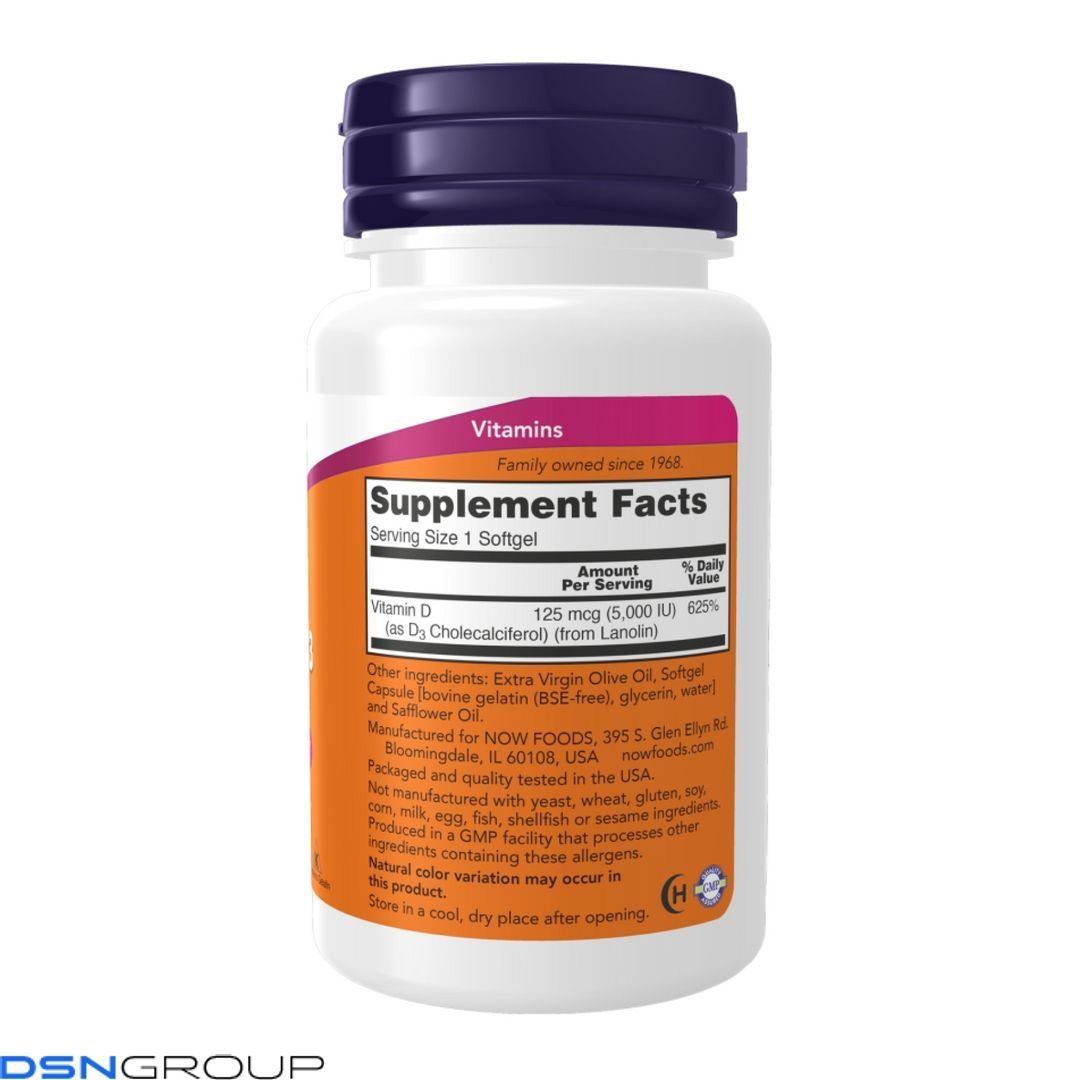 VIT D-3 5000 IU - 30 sgels (Пошкоджена банка)