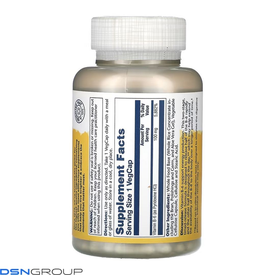 Vitamin B-6 100mg - 120 vcaps