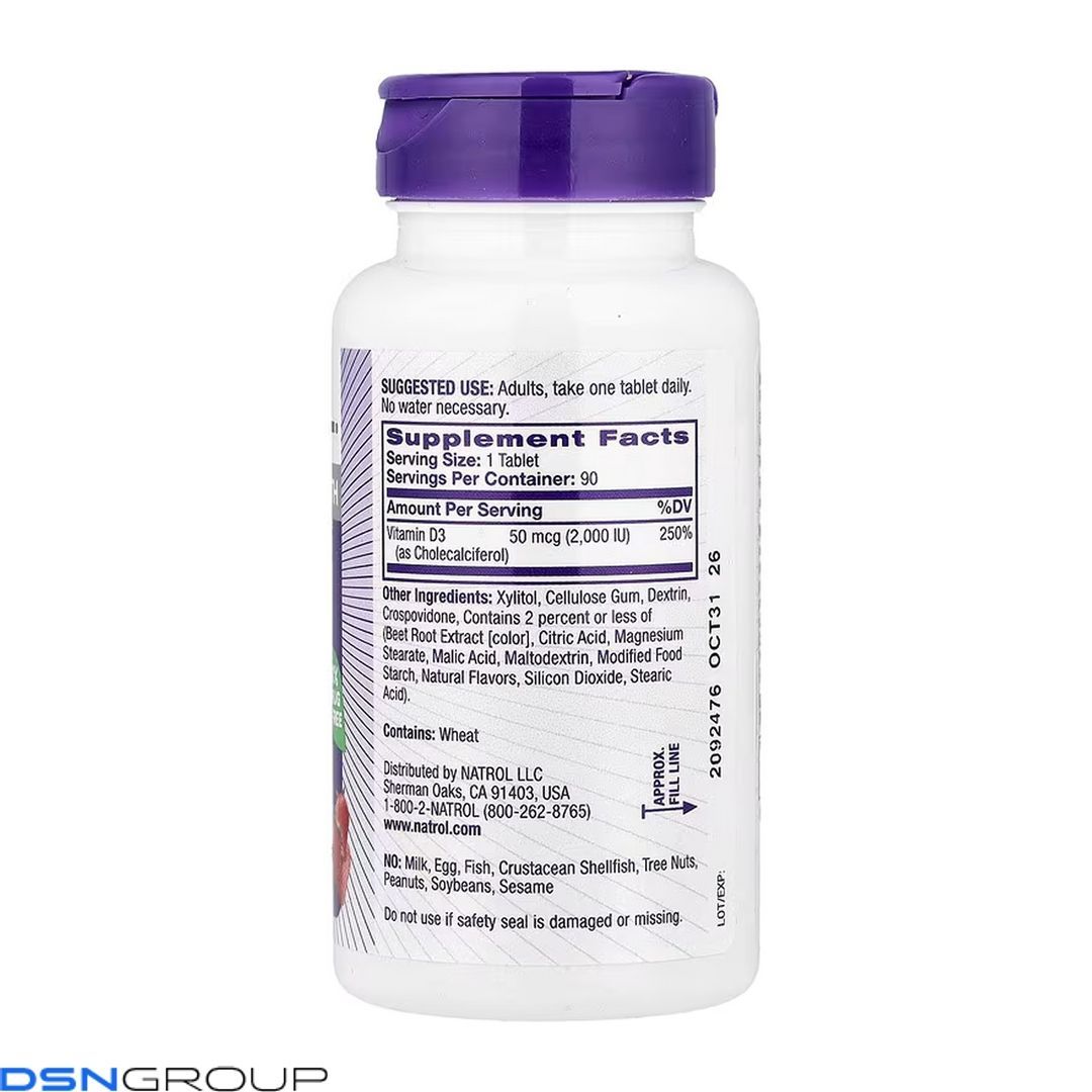 Vitamin D3 2,000 IU Fast Dissolve - 90 tabs