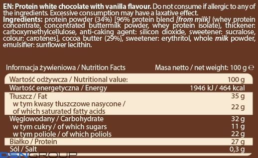 Protein Chocolate - 100g Milk Flavour