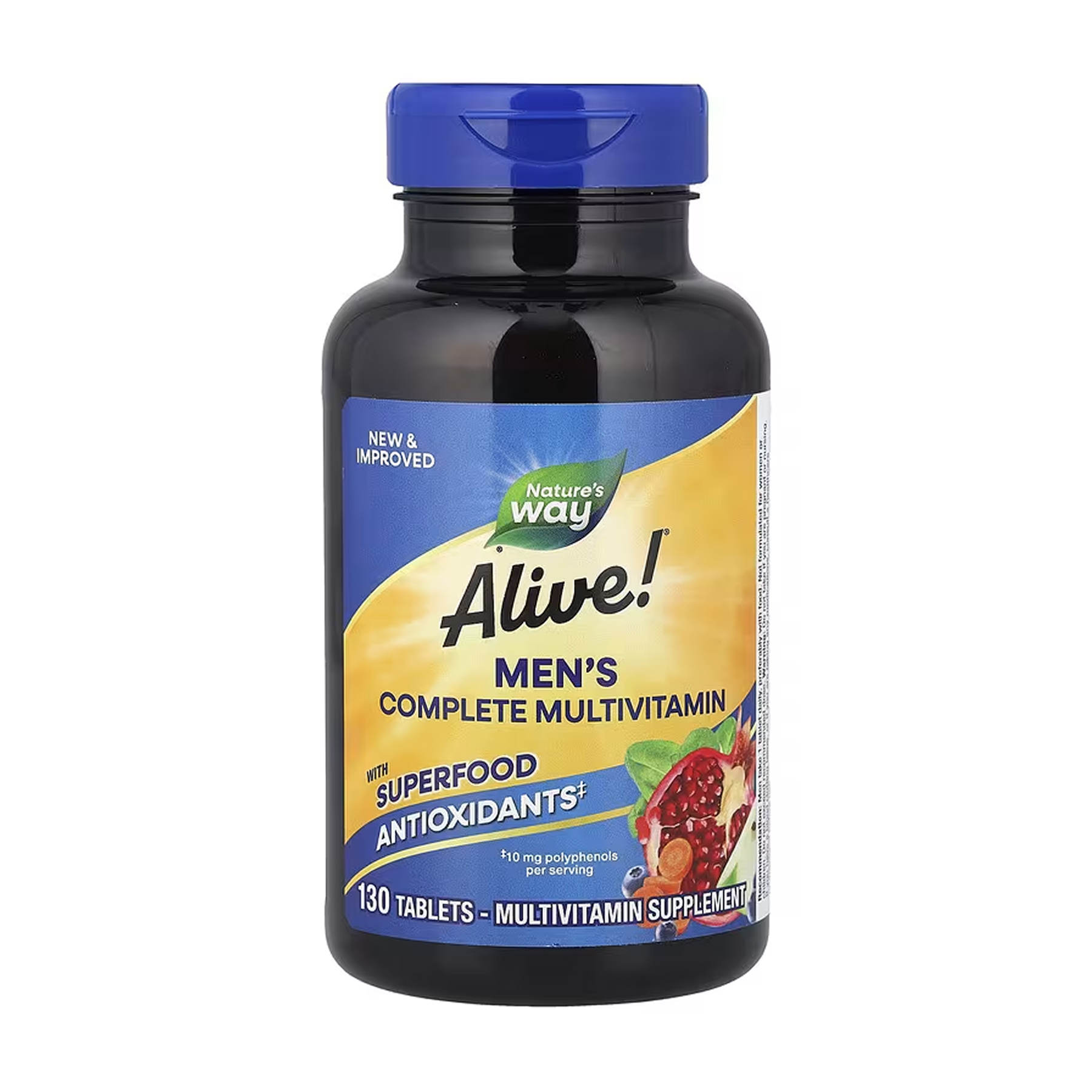 Мультивітаміни Alive! Men's Complete Multivitamin Nature's Way, 130 таблеток