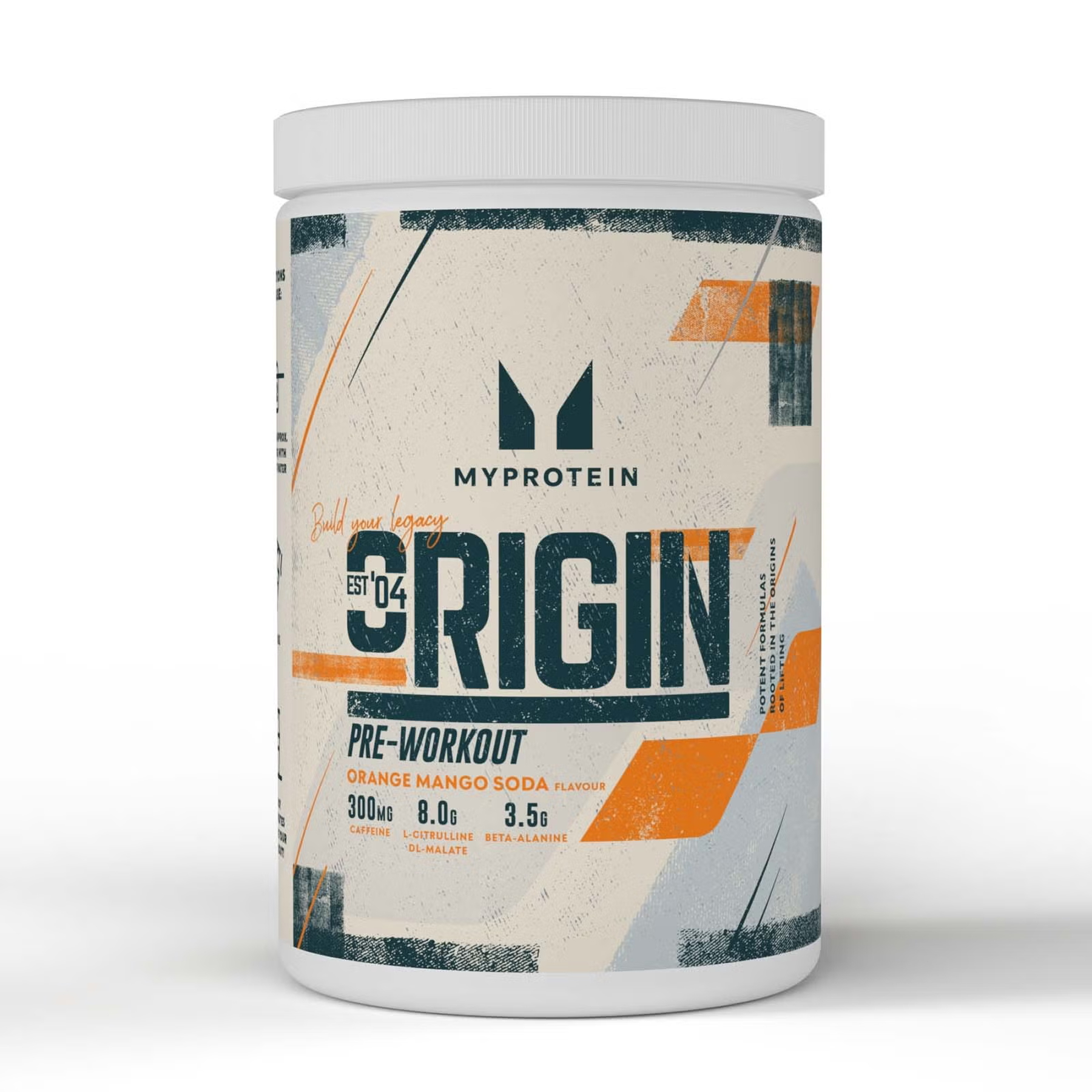 Передтренувальний комплекс Myprotein Origin, апельсин-манго, 600 г