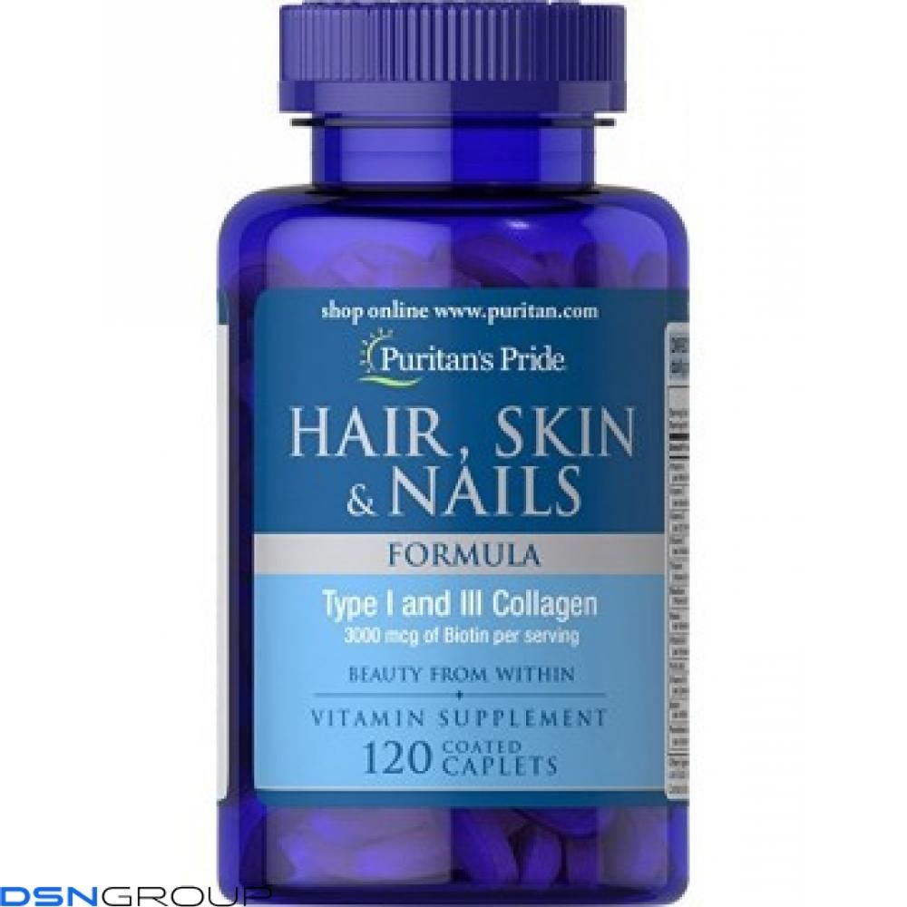 Hair Skin and Nails Formula Type 1 and 3 Collagen - 60 caps 100-47-0670302-20 фото Hair Skin and Nails Formula Type 1 and 3 Collagen - 60 caps