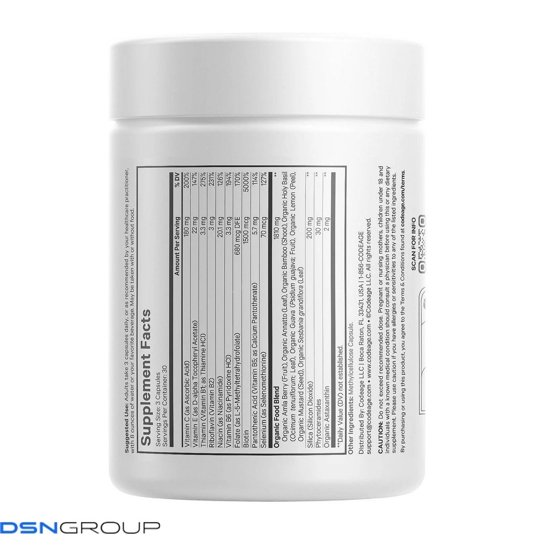Beauty Tonic Biotin Supplement + Vitamins & Minerals - 90 vcaps