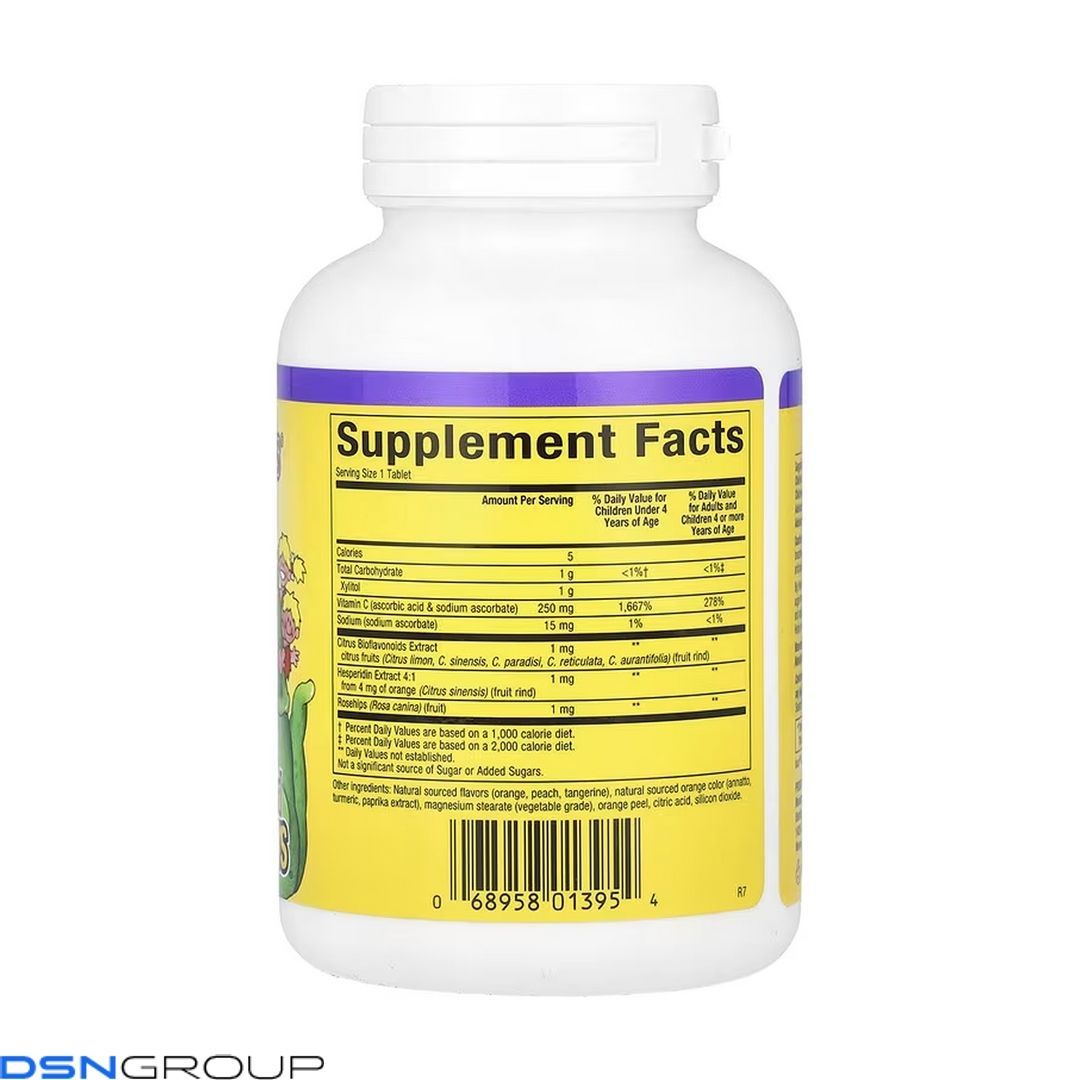 BigFriends Vitamin C 250mg - 90 tabs Orange