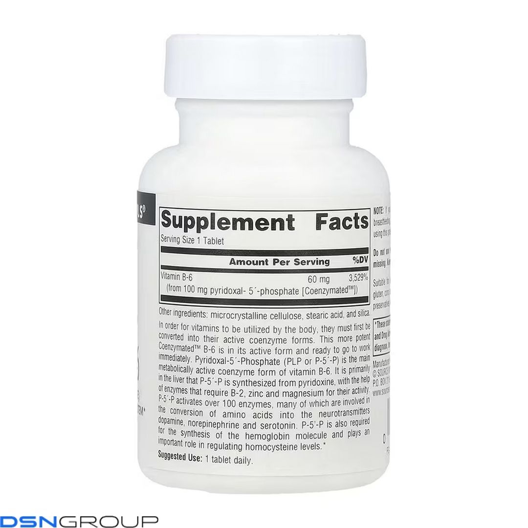 Coenzymated&trade; Vitamin B-6 100 mg - 60 tabs