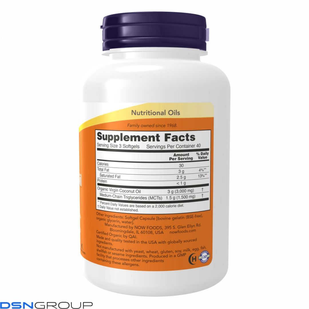 Coconut Oil 1000mg - 120 sgels
