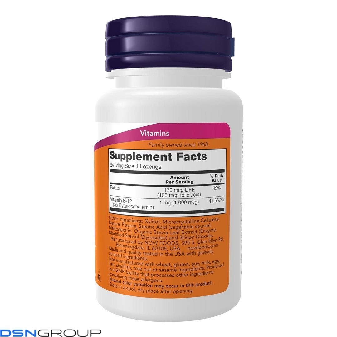 B-12 1000mcg - 100 lozengels 100-17-9896251-20 фото B-12 1000mcg - 100 lozengels