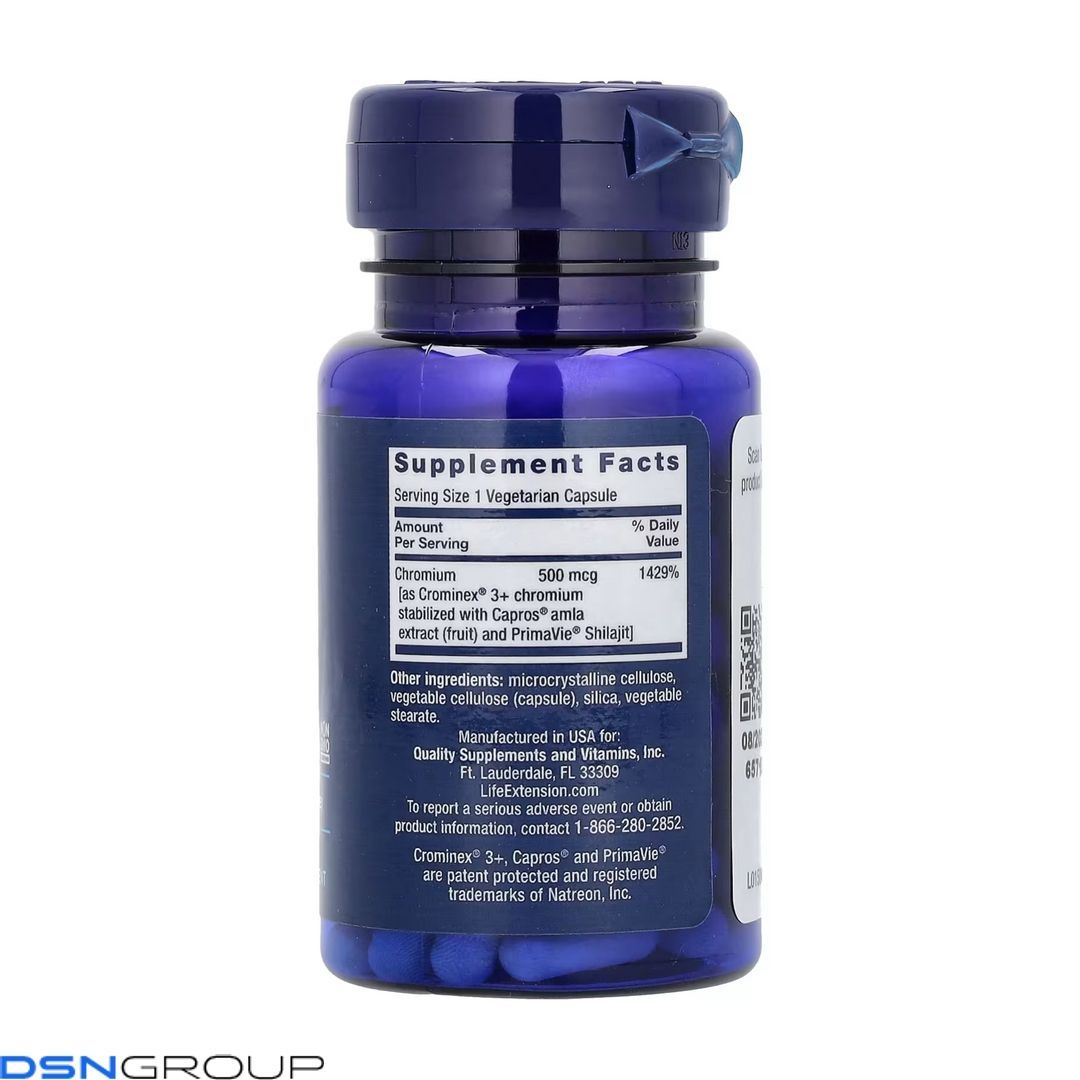 Optimized Chromium with Crominex® 3+ 500 mcg - 60 vcaps 2023-10-3216 фото Optimized Chromium with Crominex® 3+ 500 mcg - 60 vcaps