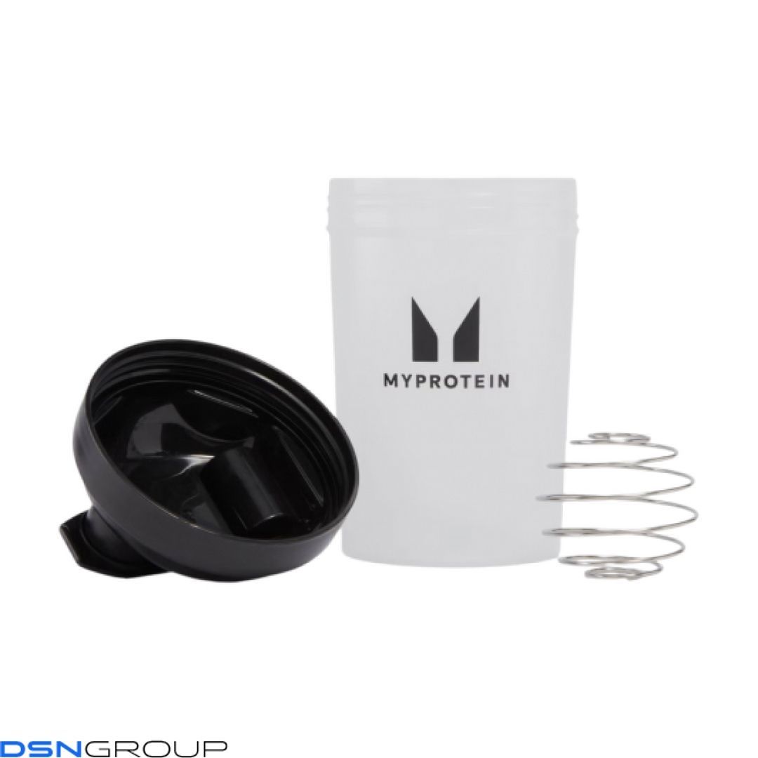 Plastic Shaker - 600ml Clear Black