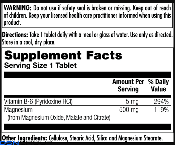 Magnesium Sustained Release Triple Source 500mg - 100 tabs