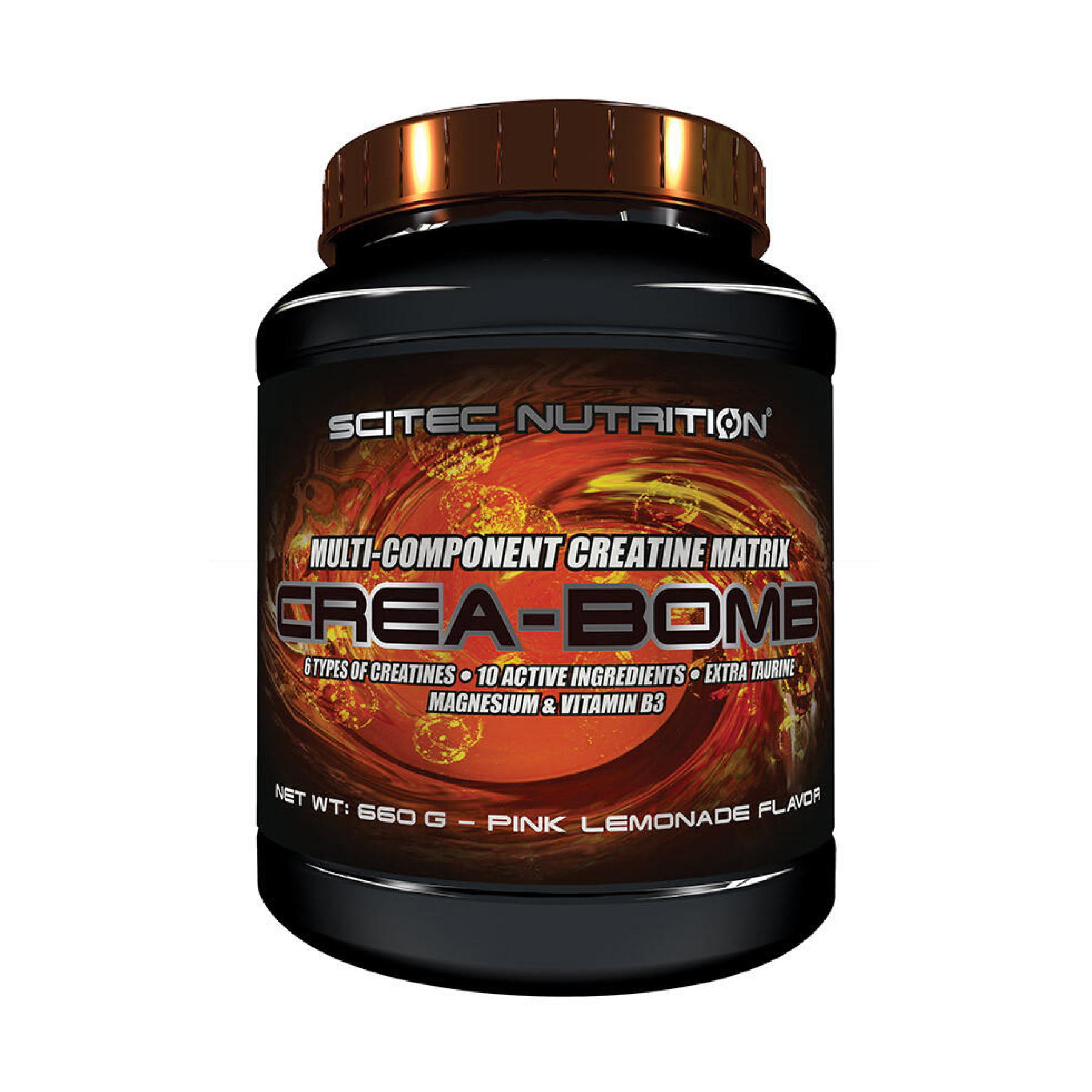 Креатинова суміш, Scitec Nutrition Crea-Bomb, 660 г (Рожевий лимонад)