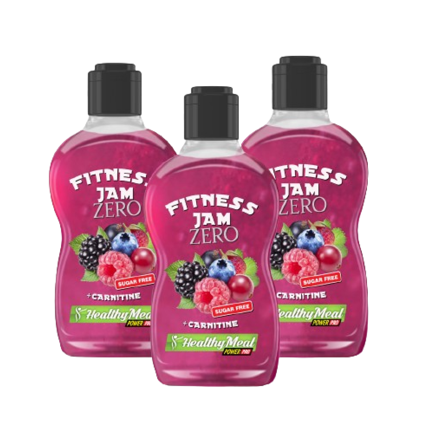ZERO Fitnes Jam Power Pro без цукру з L-карнітином, 200 г, лісова ягода
