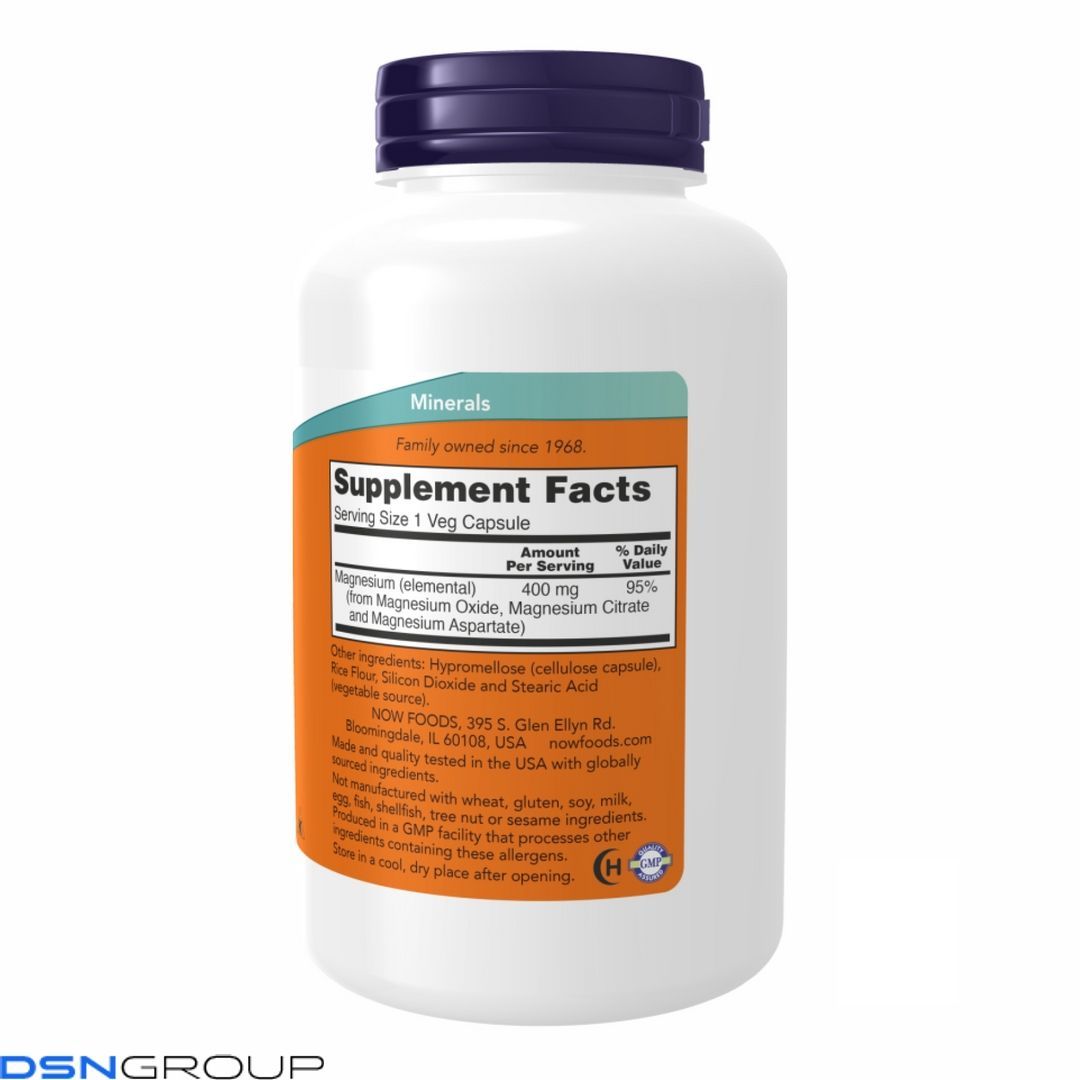 Magnesium 400mg - 180 vcaps (Повреждена банка)