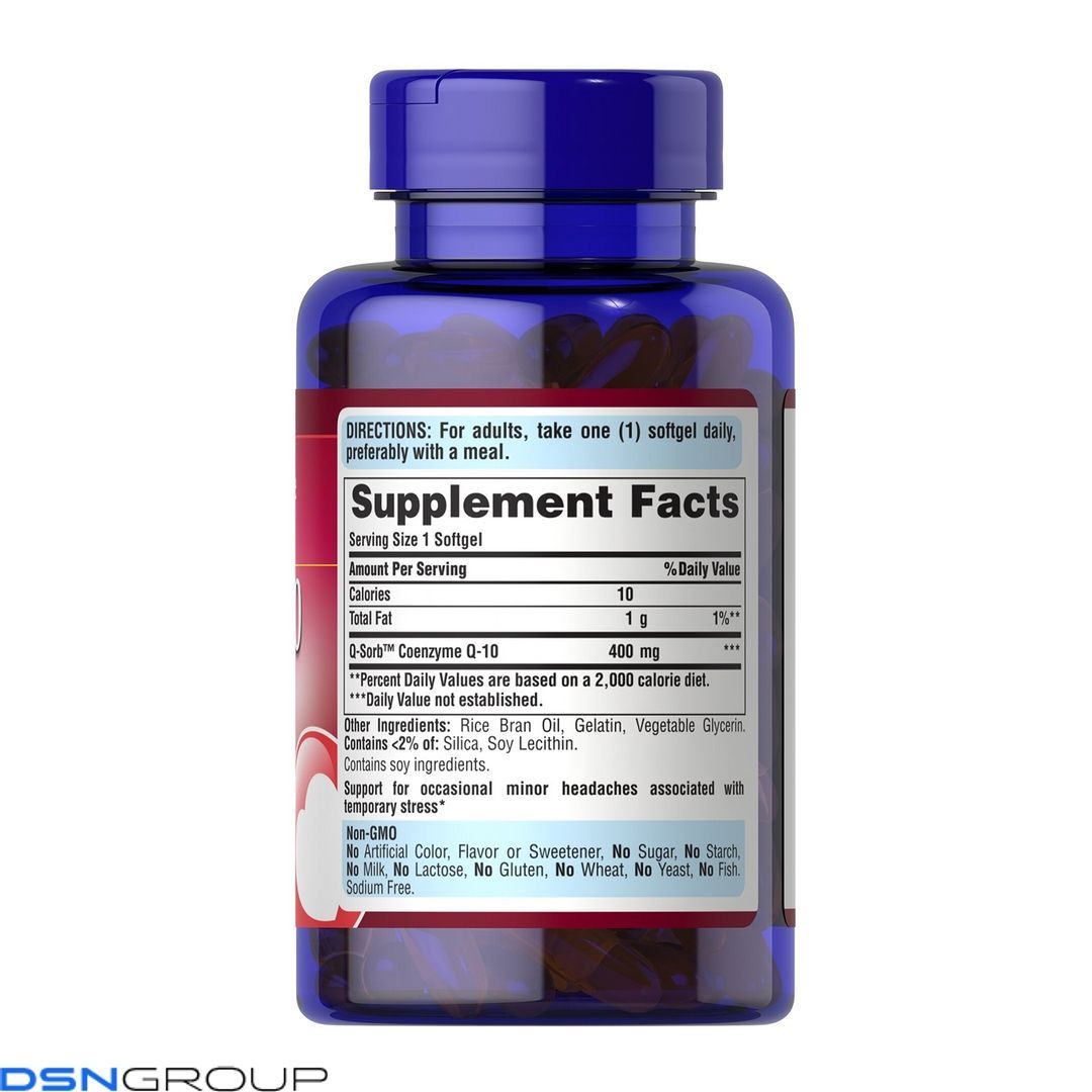 Q-SORB™ CO Q-10 400 mg - 60 Rapid Release Softgels 2023-10-6441 фото Q-SORB™ CO Q-10 400 mg - 60 Rapid Release Softgels