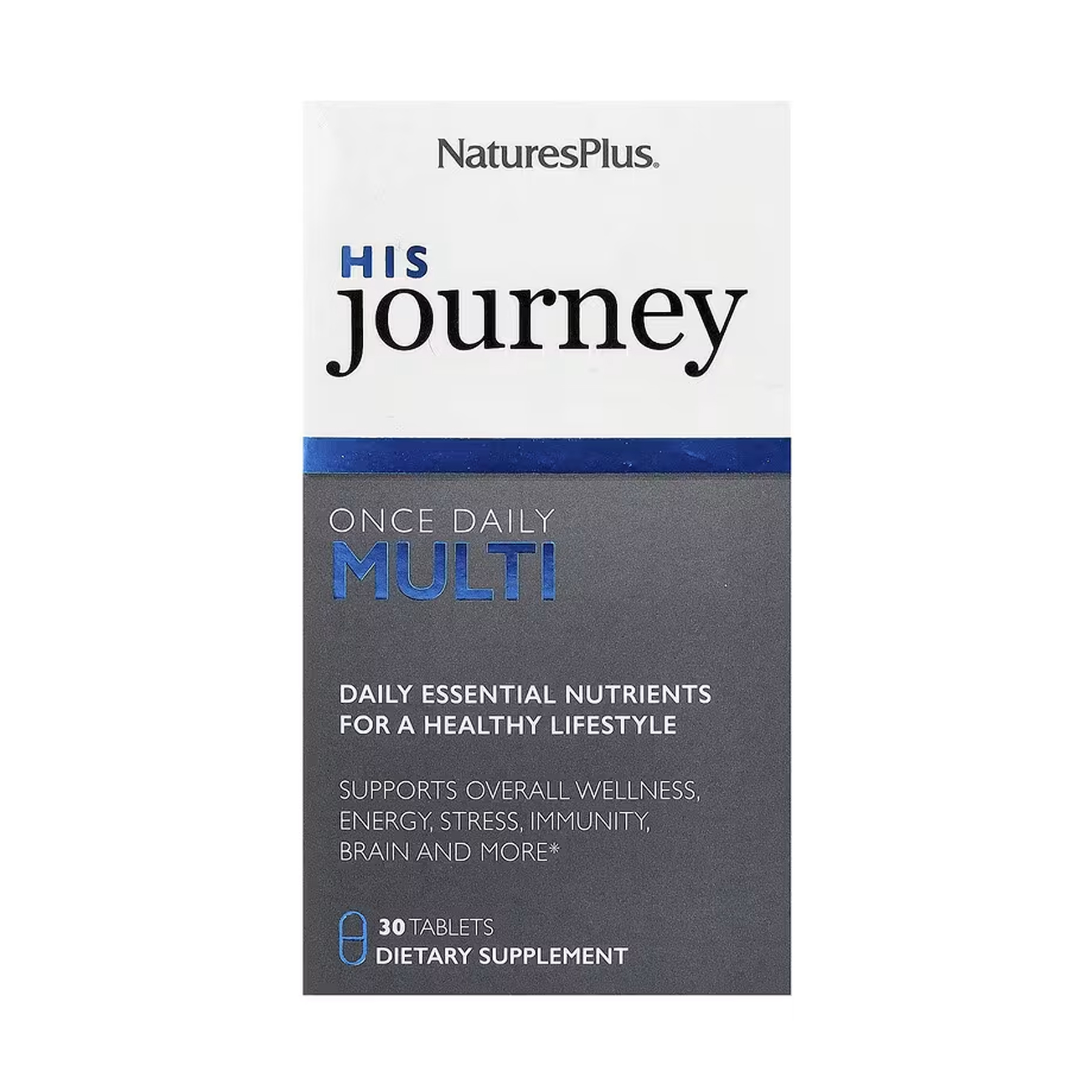 Мультивітаміни для чоловіків Nature's Plus His Journey, 30 таблеток