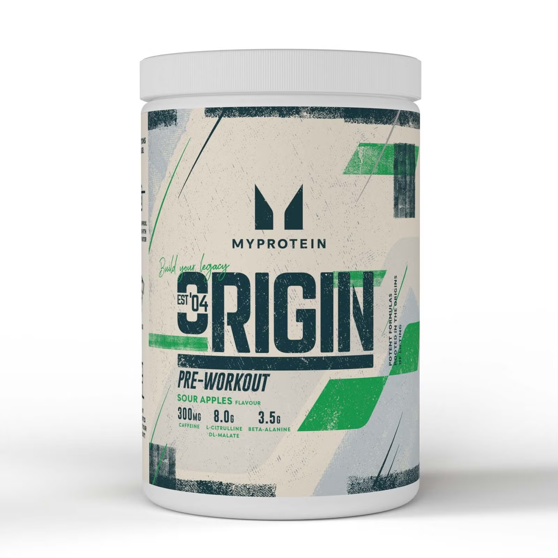 Передтренувальний комплекс Myprotein Origin, кисле яблуко, 600 г