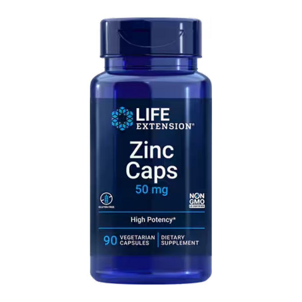Zinc Caps 50mg - 90 veg caps (Повреждена банка)