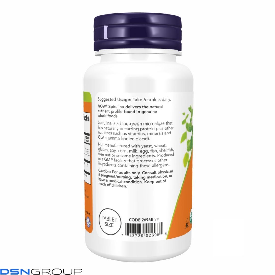 (12.02 Очікування) Spirulina 500 mg - 100 tabs