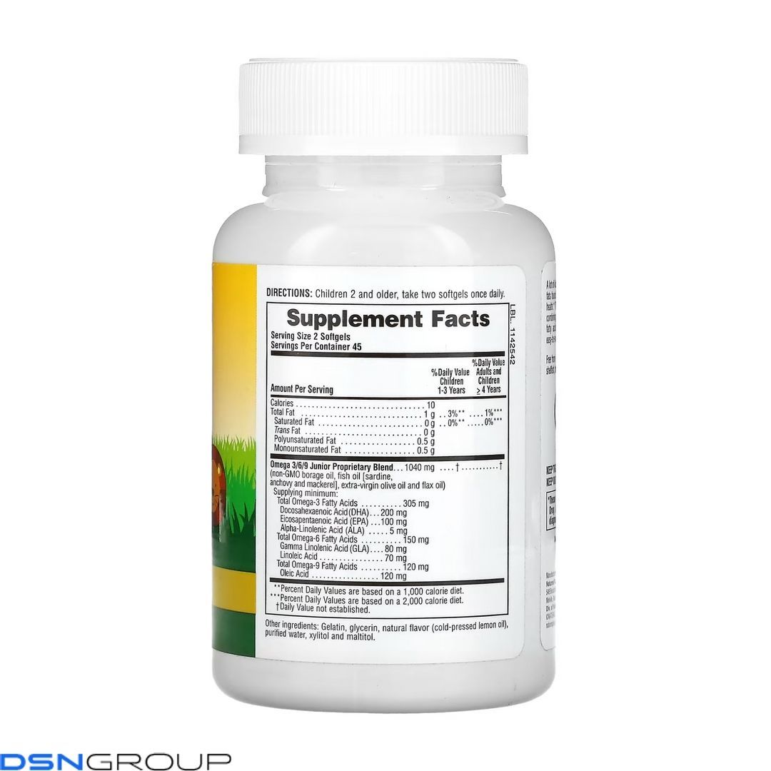 Kids Omega 3 6 9 - 90 softgels