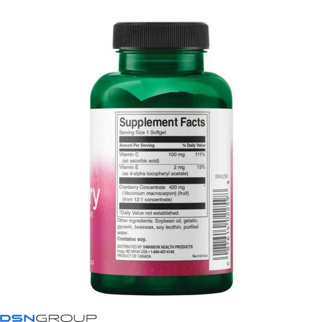 Cranberry Whole Fruit Concentrate Super Strength 420mg - 60 sgels