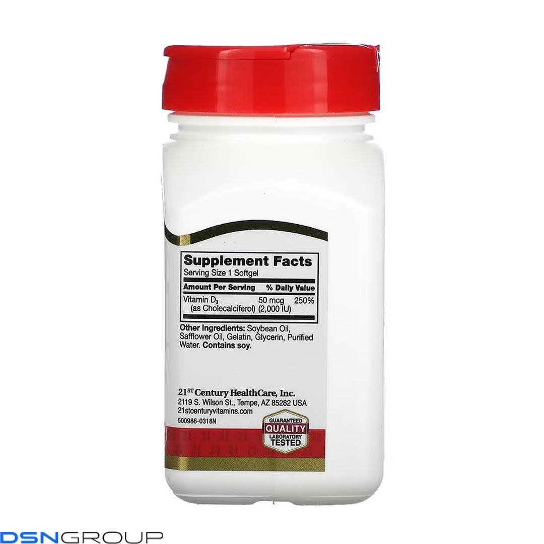 D3 50 mcg (2000 IU) - 250 softgels