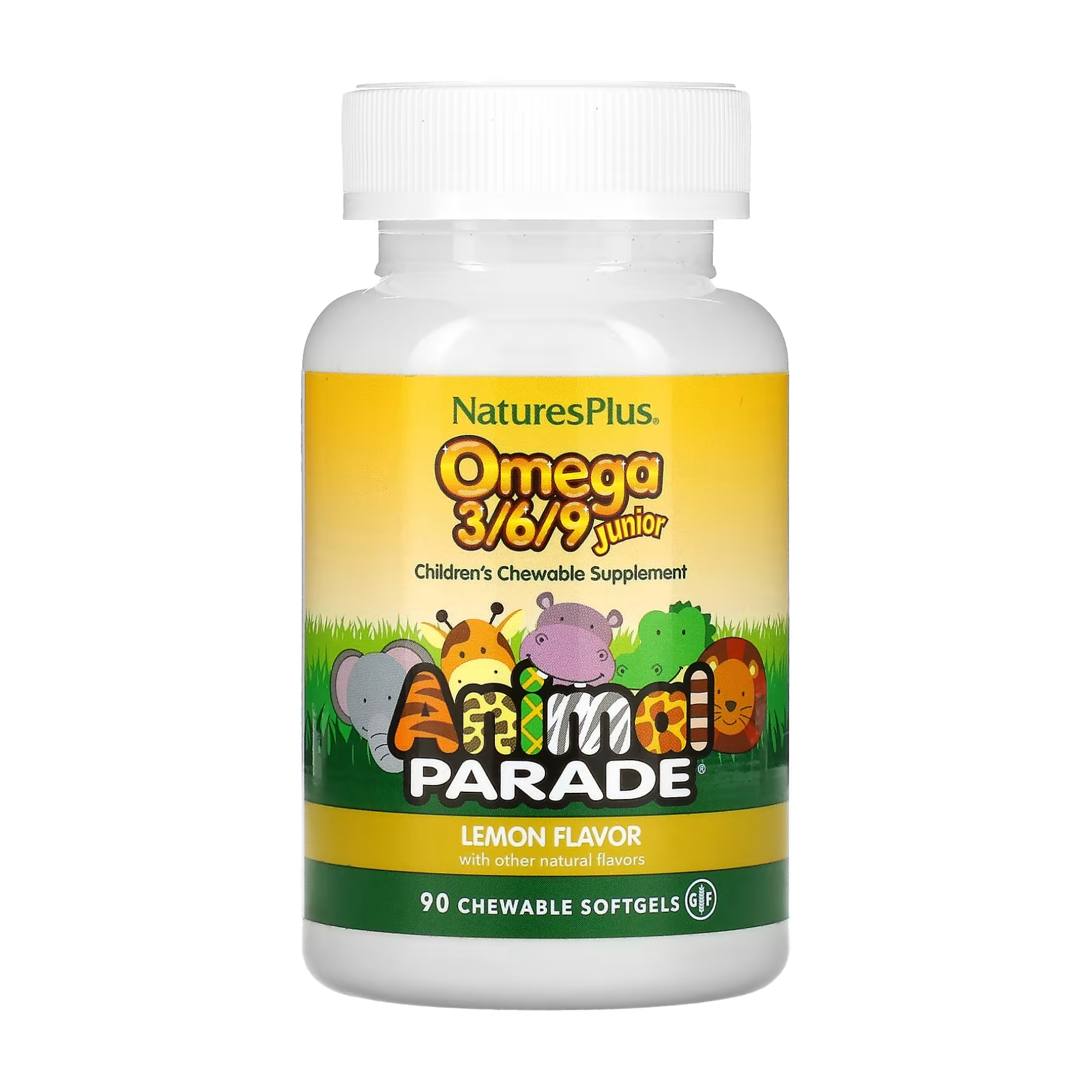 Omega 3/6/9 Animal Parade для детей, 90 капсул