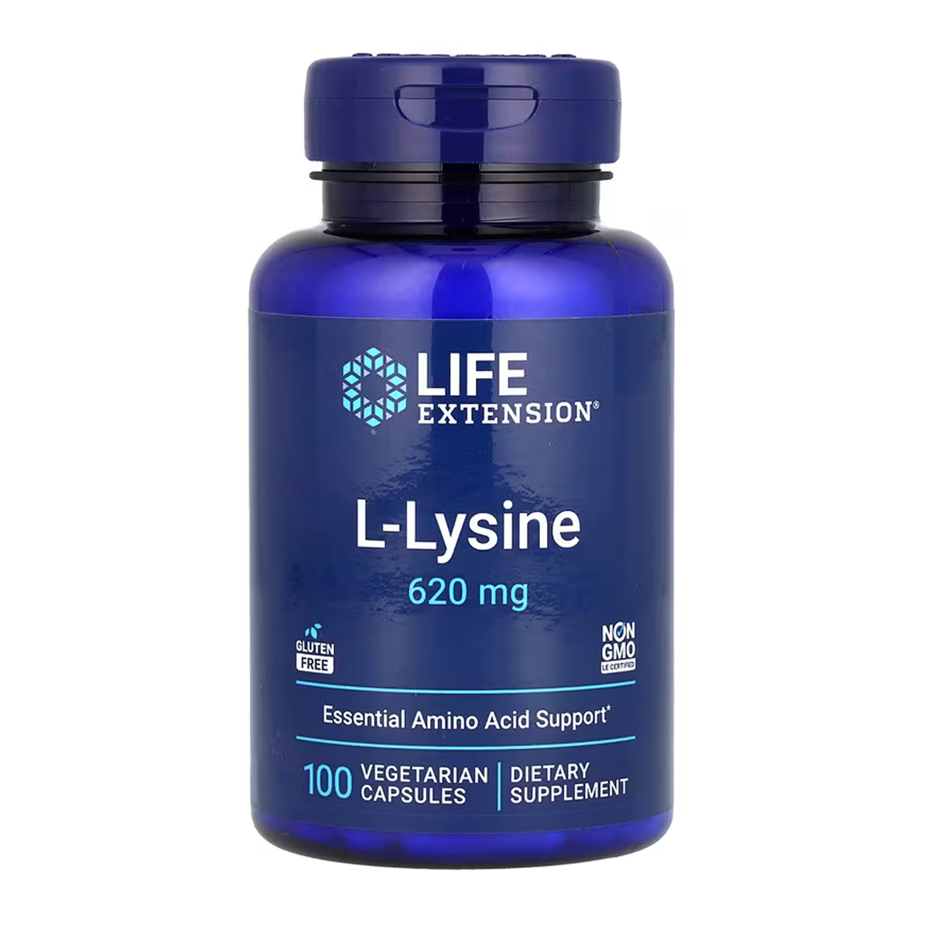 L-лізин Life Extension 620 мг, 100 капсул