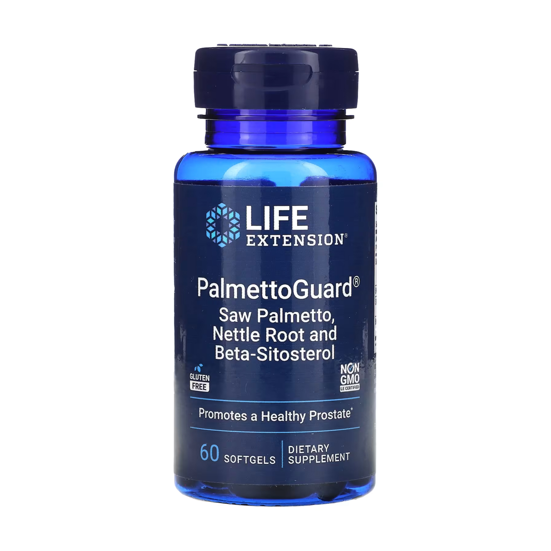 Life Extension PalmettoGuard® — со пальметто та корінь кропиви з бета-ситостеролом, 60 м'яких капсул
