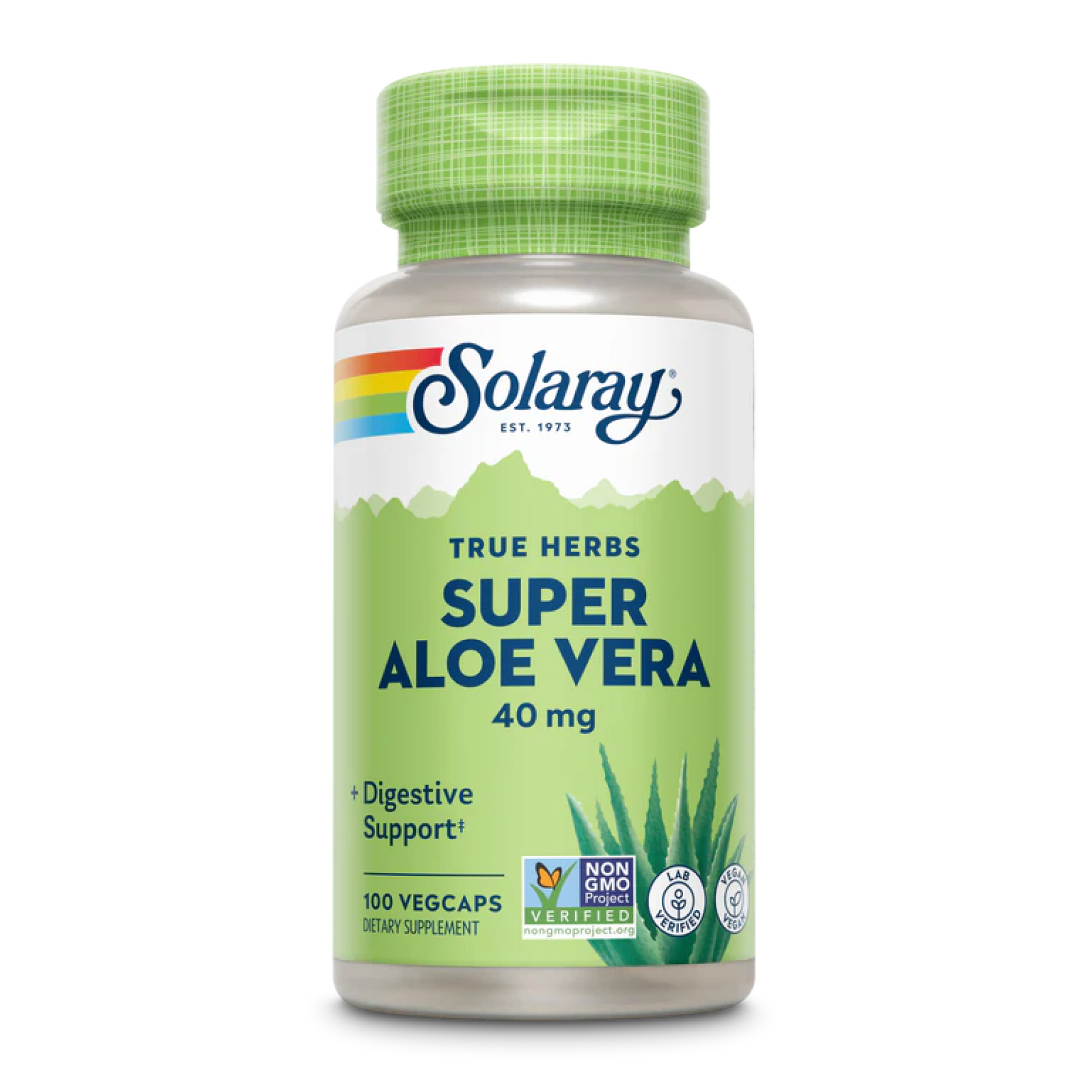 Solaray Super Aloe Vera Gel 8000 mg, 100 капсул