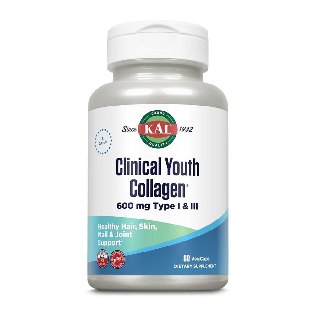 Clinical Youth Collagen I&III 600mg - 60 vcaps (Повреждена банка)