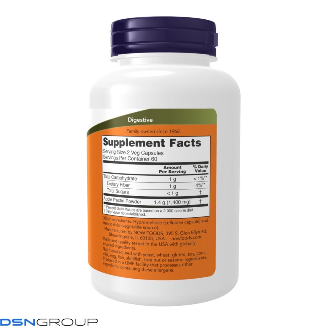 (12.02 Очікування) Apple Pectin 700mg - 120 vcaps