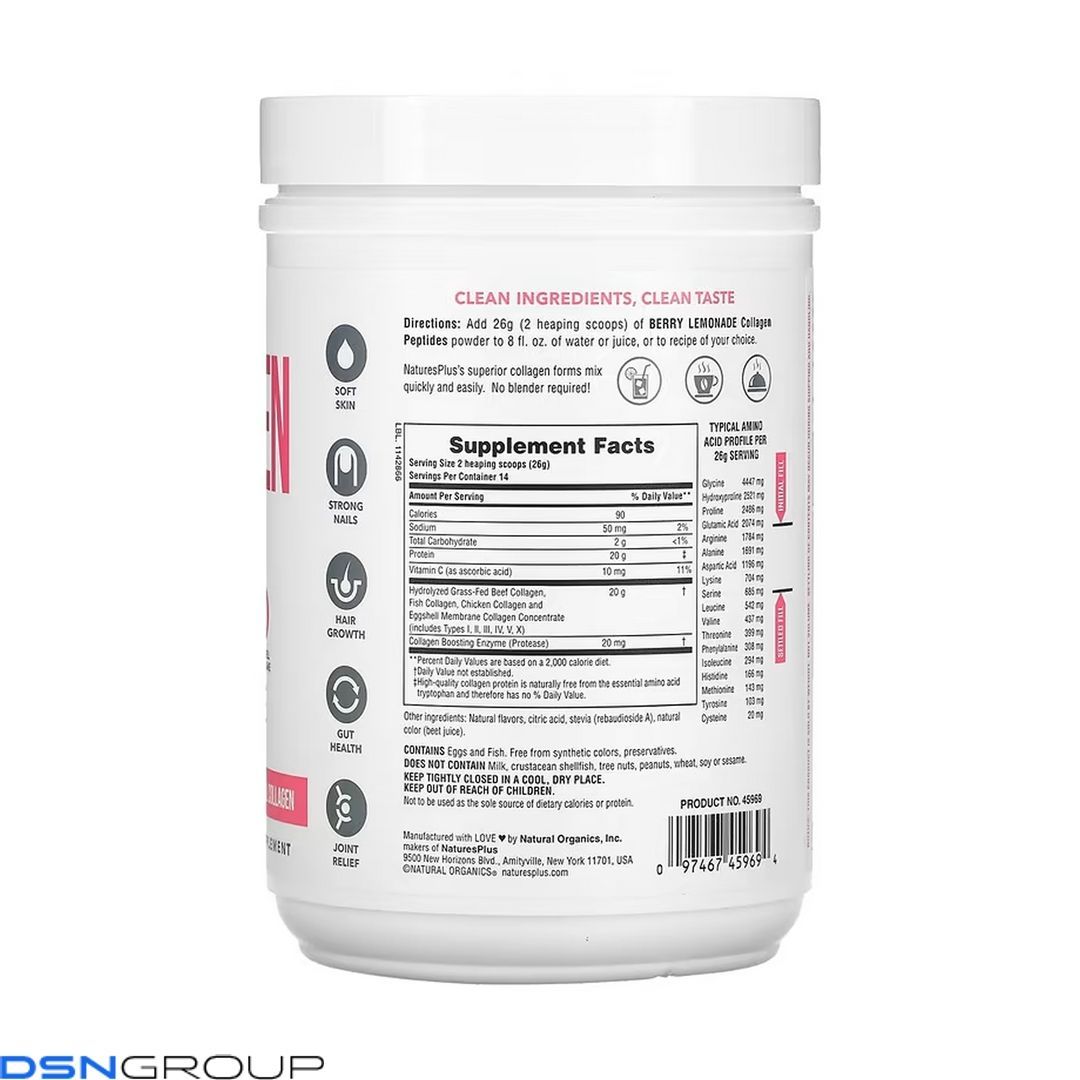 Collagen Peptides - 364g Berry Lemonade