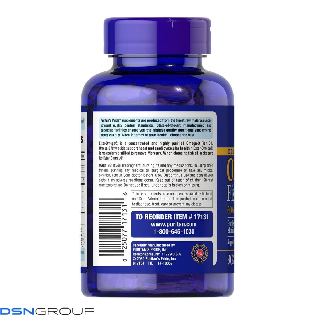 Double Strength Omega-3 Fish Oil 1200mg/600mg Omega-3 - 90 sgels 2022-10-1749 фото Double Strength Omega-3 Fish Oil 1200mg/600mg Omega-3 - 90 sgels