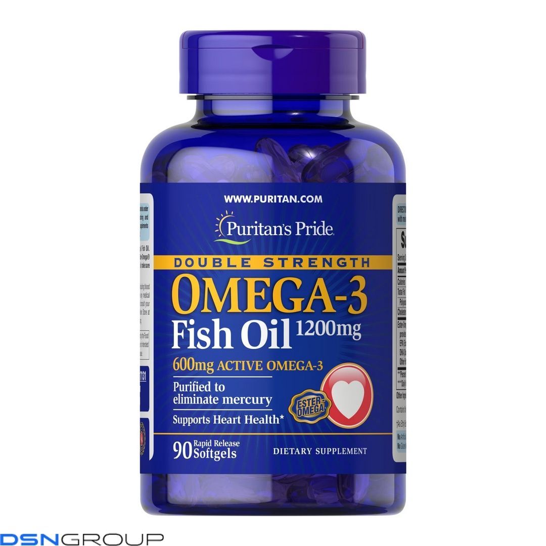 Double Strength Omega-3 Fish Oil 1200mg/600mg Omega-3 - 90 sgels 2022-10-1749 фото Double Strength Omega-3 Fish Oil 1200mg/600mg Omega-3 - 90 sgels