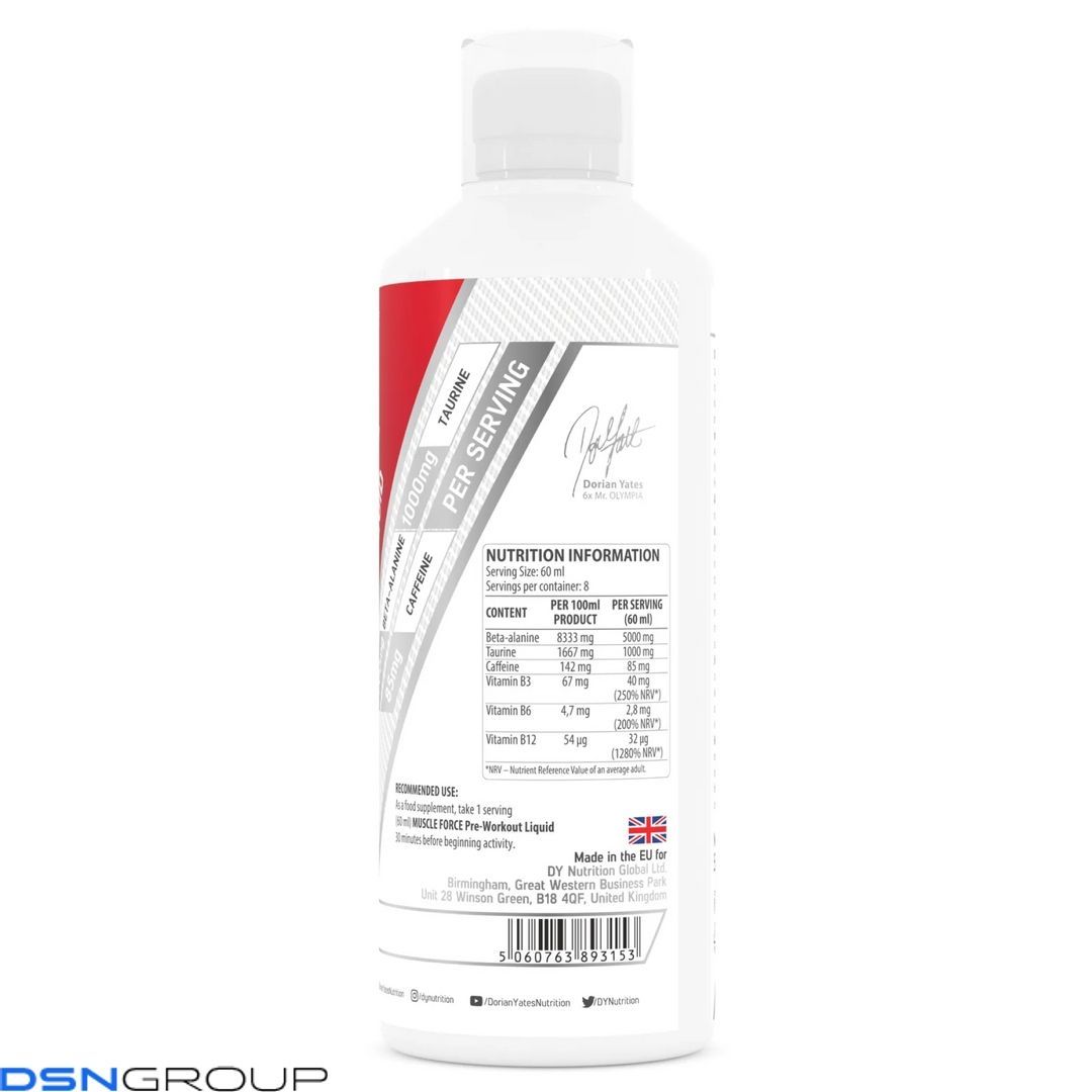 Muscle Force PWO Liquid - 500ml Orange