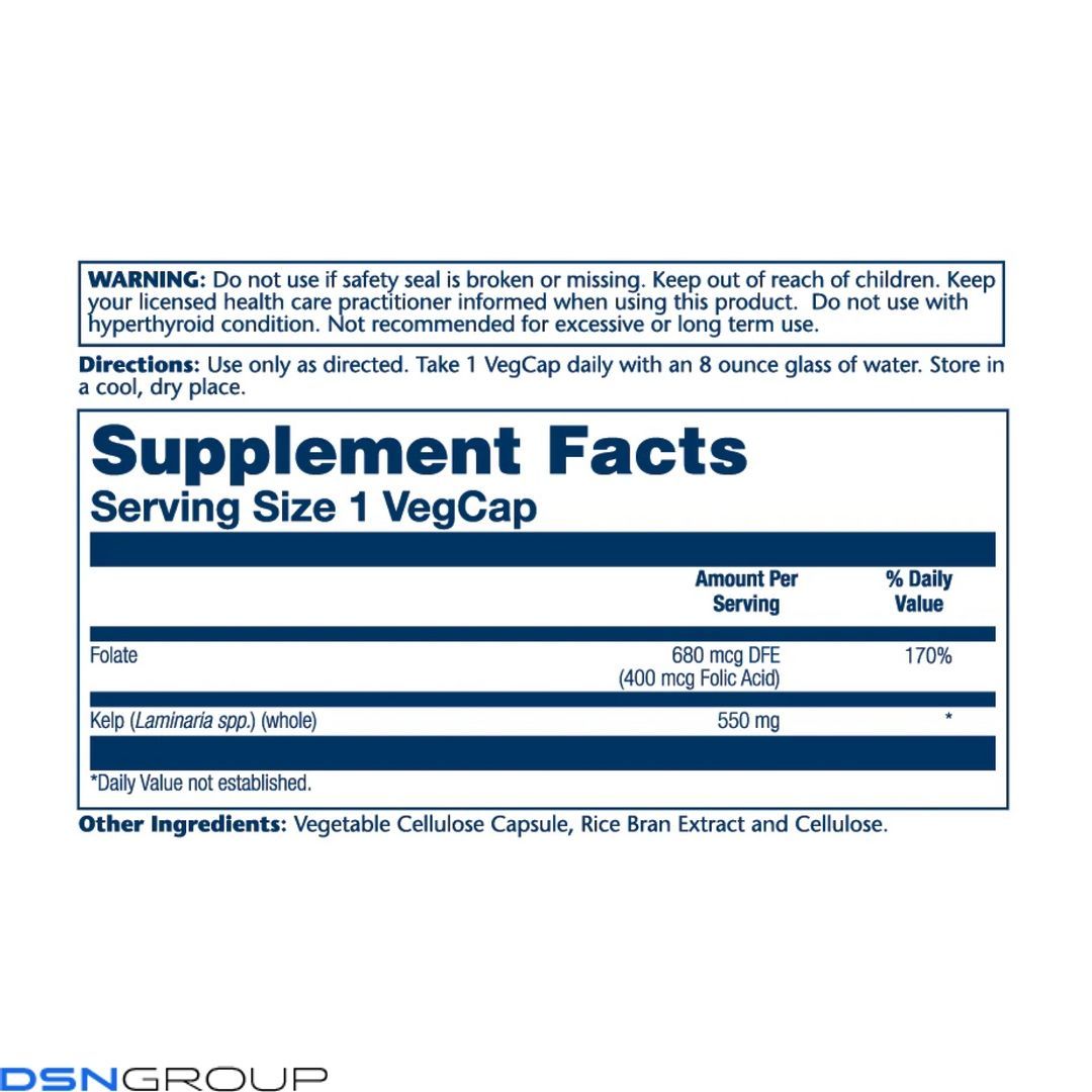 Kelp Seaweed 550mg - 100 vcaps