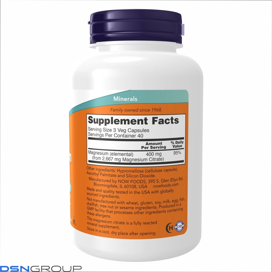 Magnesium Citrate - 120 caps (Пошкоджена банка)