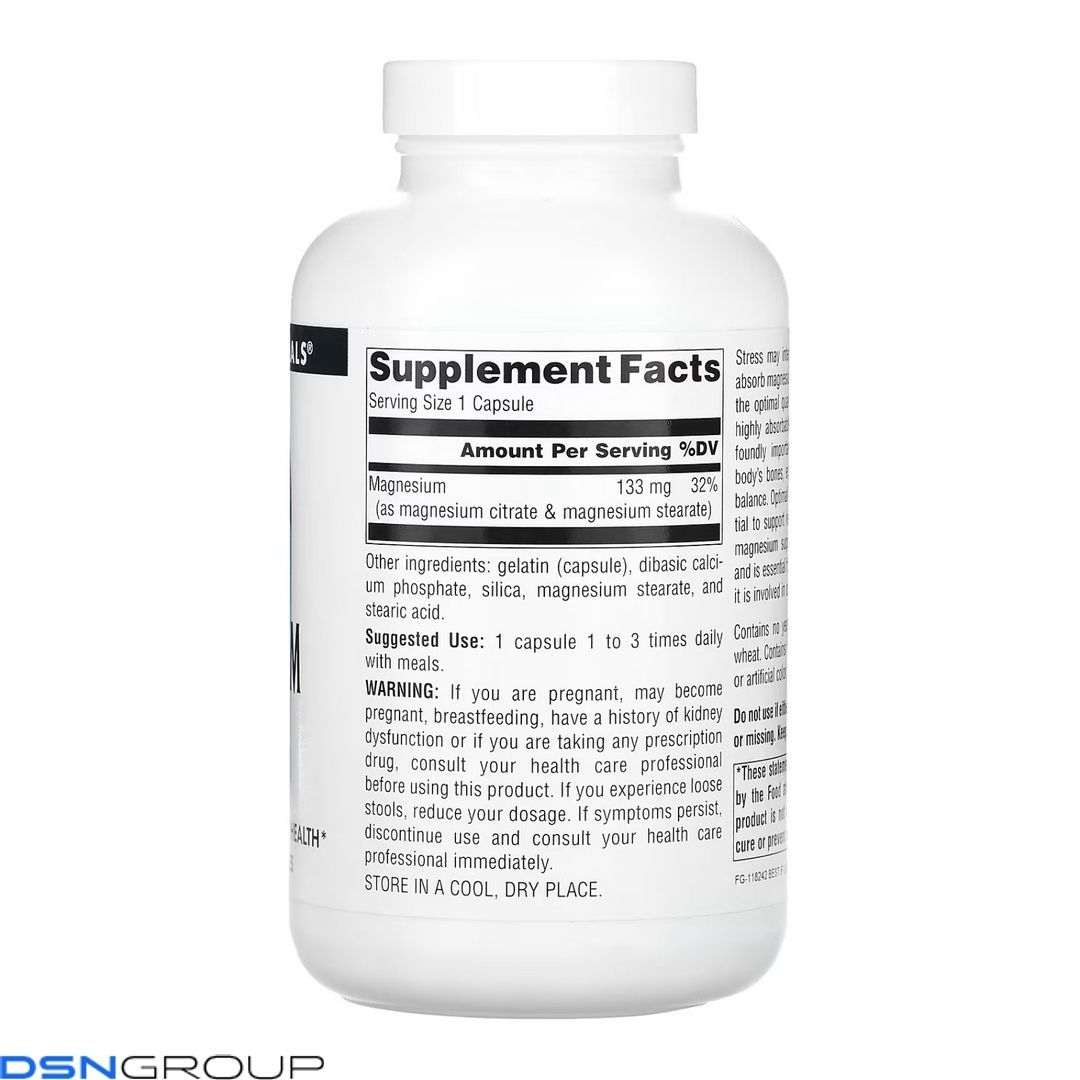 Magnesium Citrate 133mg - 180 caps 2023-10-3865 фото Magnesium Citrate 133mg - 180 caps