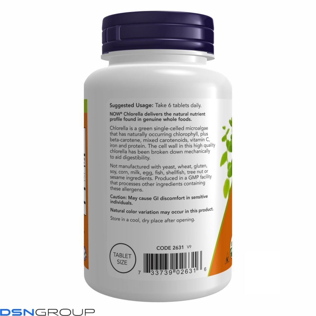 Organic Chlorella 500mg - 200 tabs