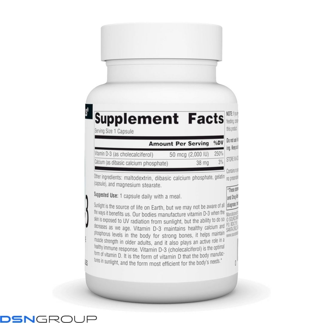Vitamin D-3 2000 IU - 100 caps (Повреждена пломба)