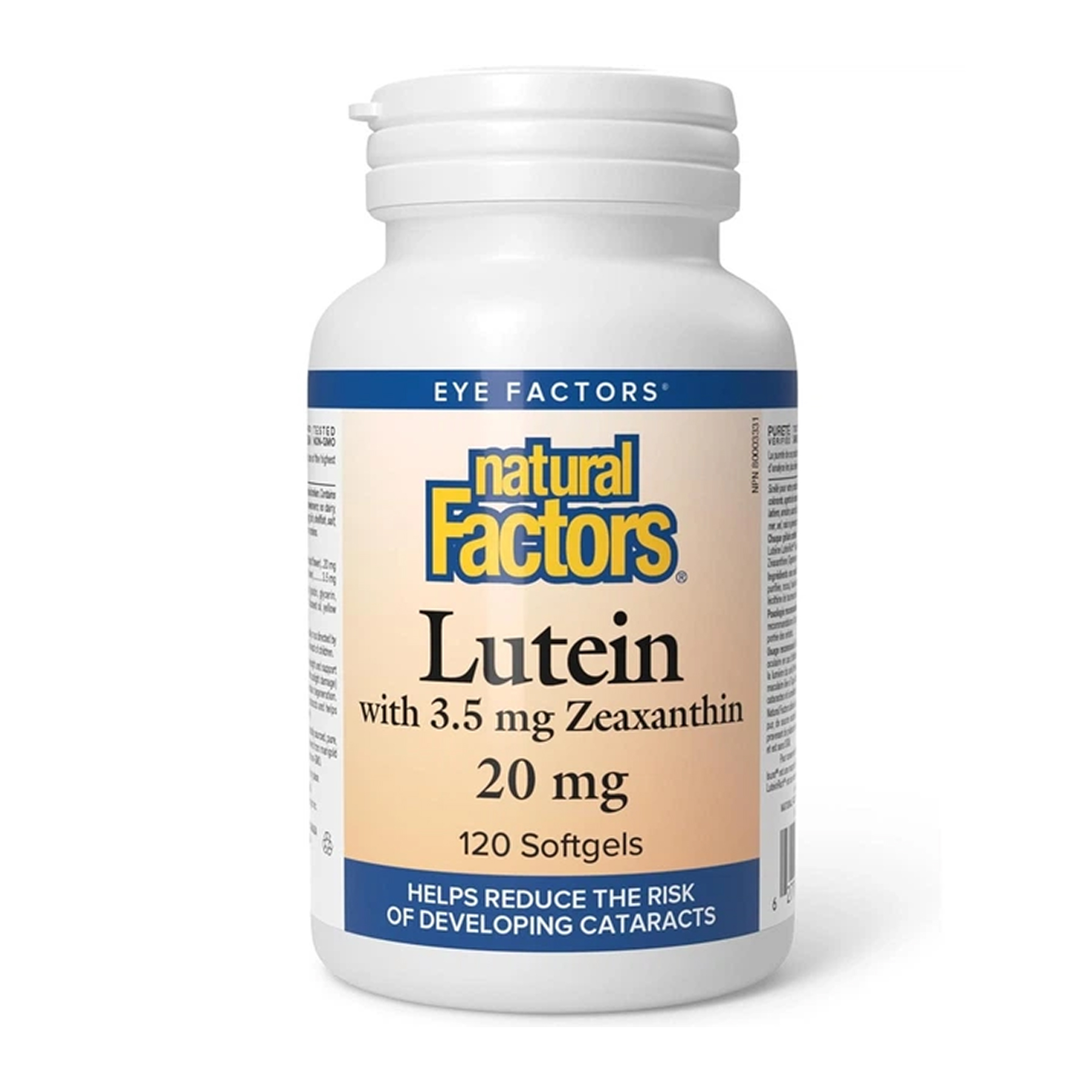 Лютеїн Natural Factors 20 мг, 120 капсул