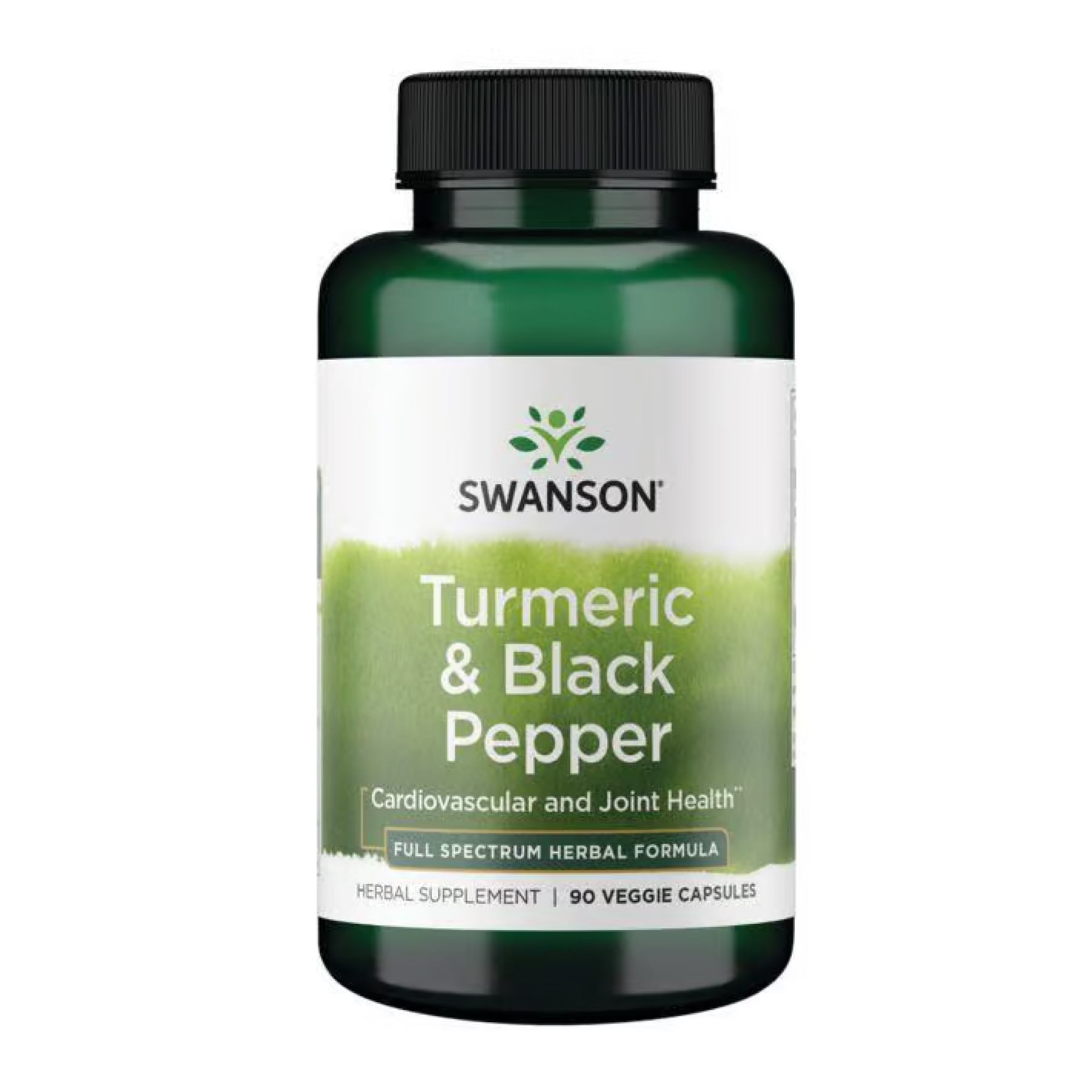Swanson Куркума з чорним перцем (Turmeric & Black Pepper) 600 мг, 90 вегетаріанських капсул