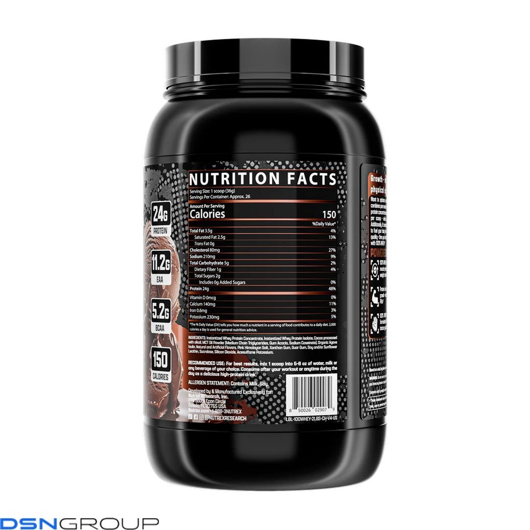 100% Whey Protein - 913g Chocolate
