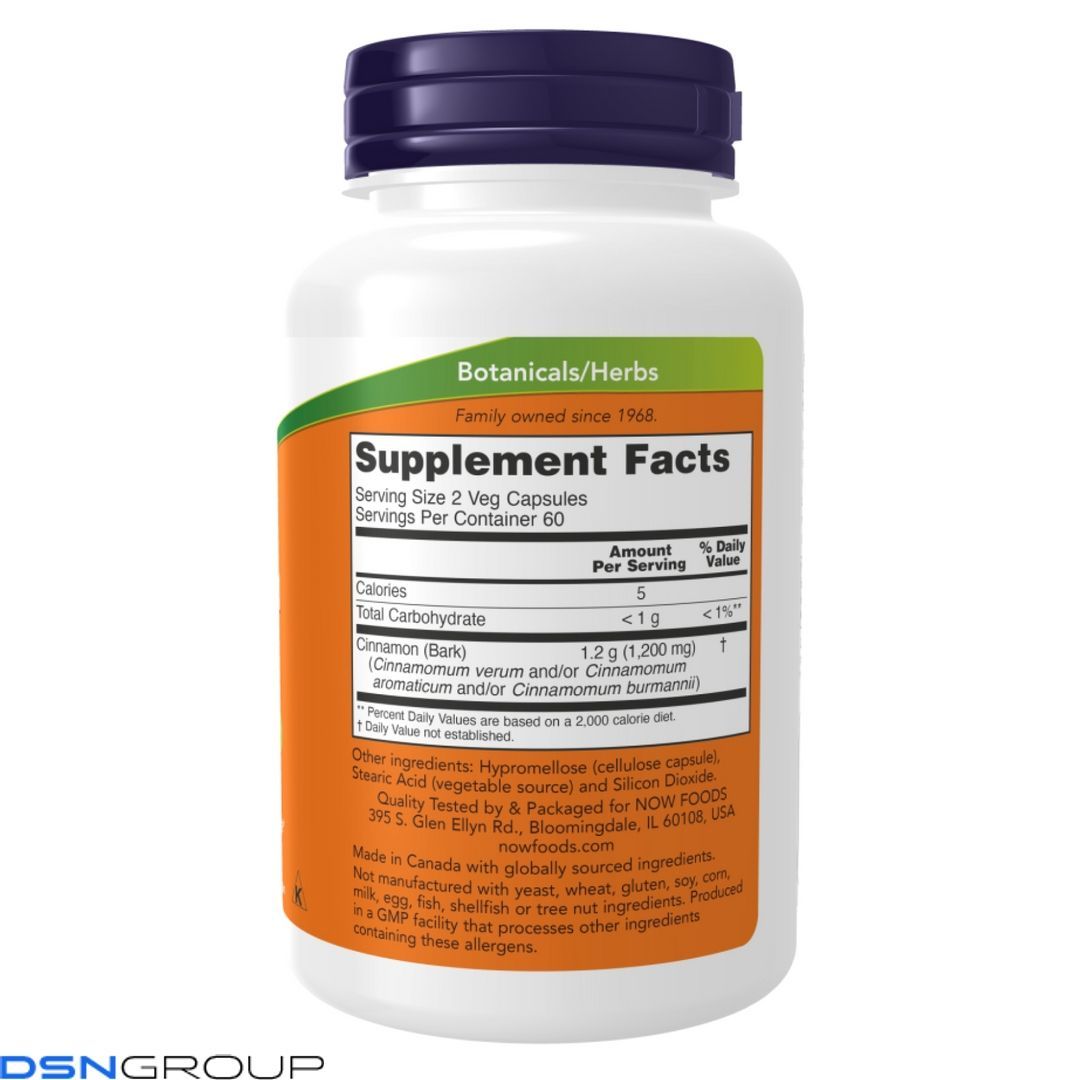 Cinnamon Bark 600mg - 120 vcaps