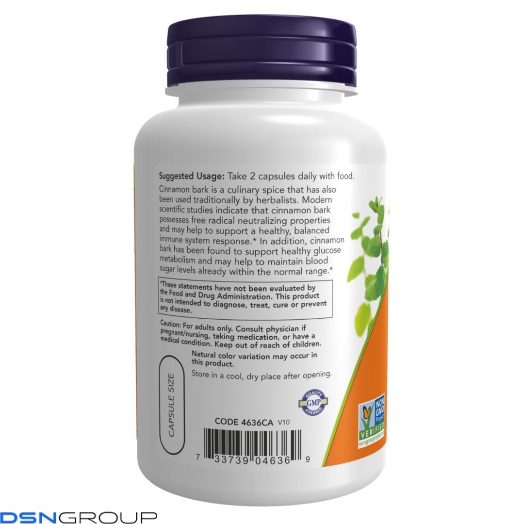 Cinnamon Bark 600mg - 120 vcaps