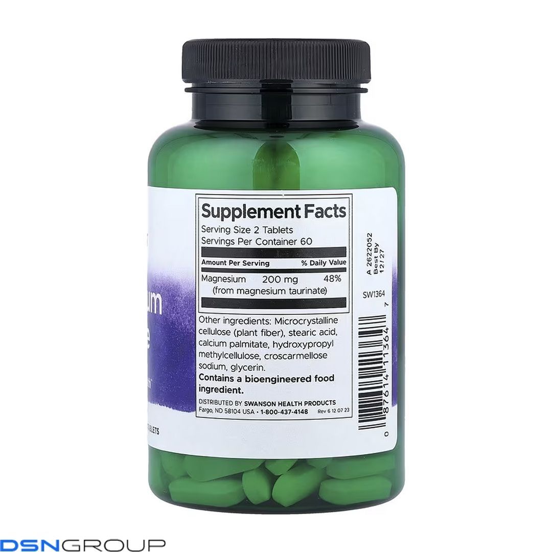 Magnesium Taurate 100 mg - 120 tabs