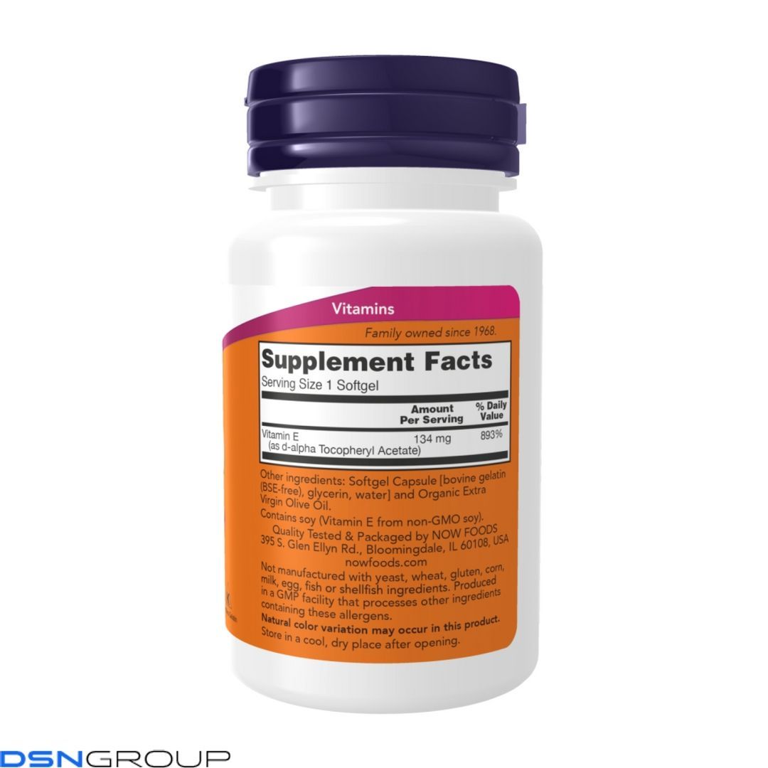 Vitamin E-200 D-Alpha Tocopheryl - 100 softgels